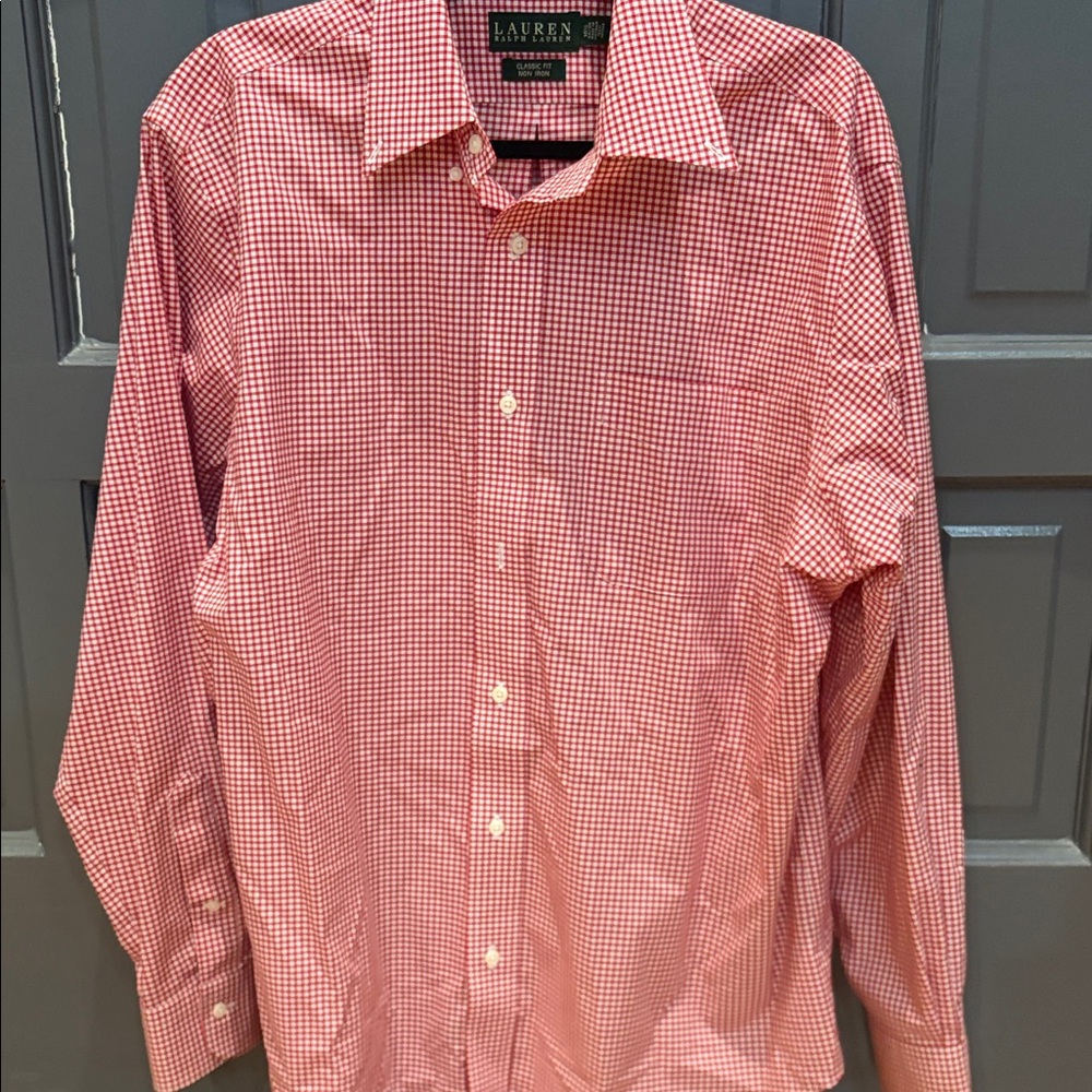 Ralph Lauren Men's Red Gingham Shirt